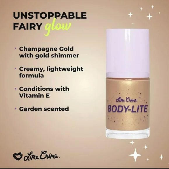 Lime Crime Body lite Creamy Body Highlight in Enchantress - Picture 5 of 11